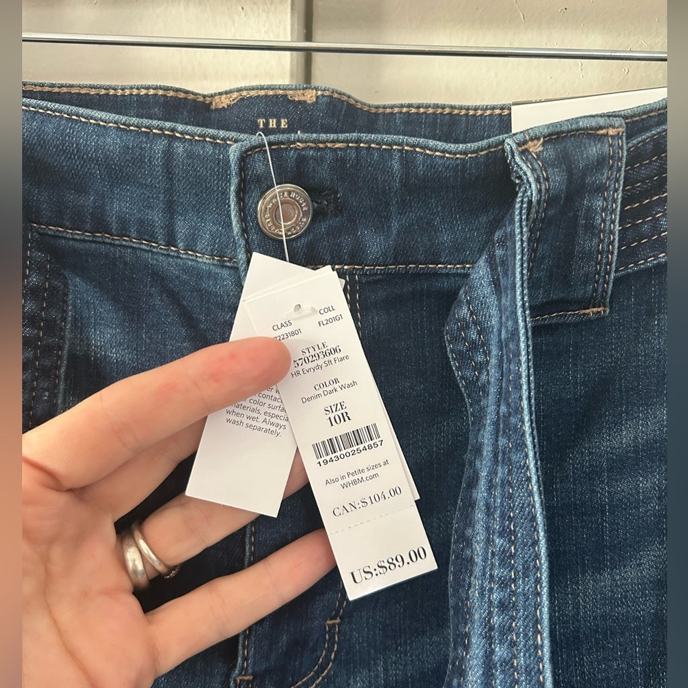 White House Black Market Dark Blue High-Rise Jeans